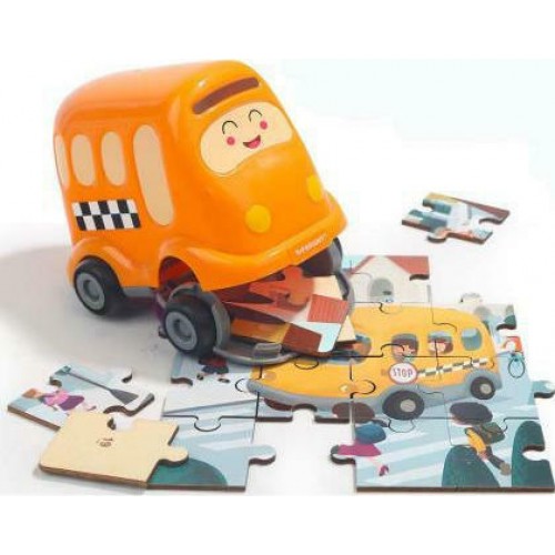 TOP BRIGHT Wooden Puzzles in School Bus (460006)
