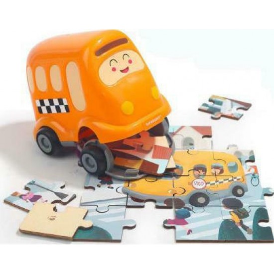 TOP BRIGHT Wooden Puzzles in School Bus (460006)