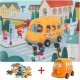 TOP BRIGHT Wooden Puzzles in School Bus (460006)