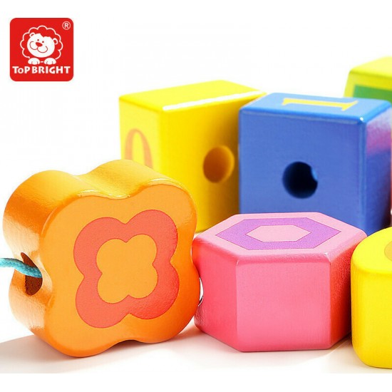 TOP BRIGHT Caterpillar Lacing Blocks (460064)
