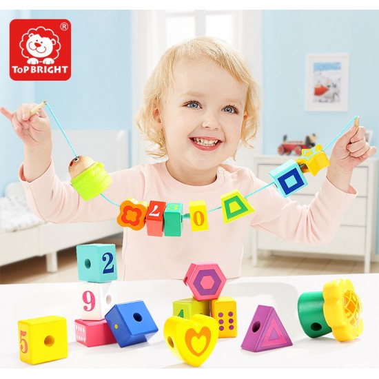 TOP BRIGHT Caterpillar Lacing Blocks (460064)