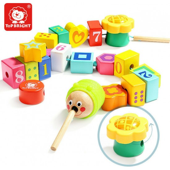 TOP BRIGHT Caterpillar Lacing Blocks (460064)