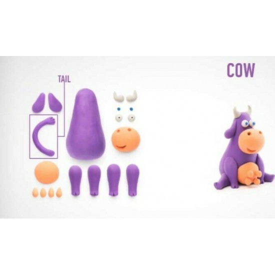 HEY CLAY Claymates - Cow  (50113)