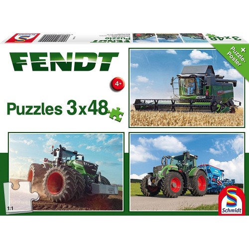Παιδικό Puzzle Standard Fendt Vario & Combine Harvester (56221)