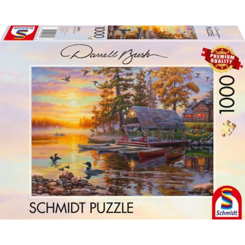Puzzle Schmidt Bush Boathouse Canoes (58532)