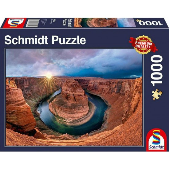 Puzzle Glen Canyon, Horseshoe Bend on the Colorado River (58952)