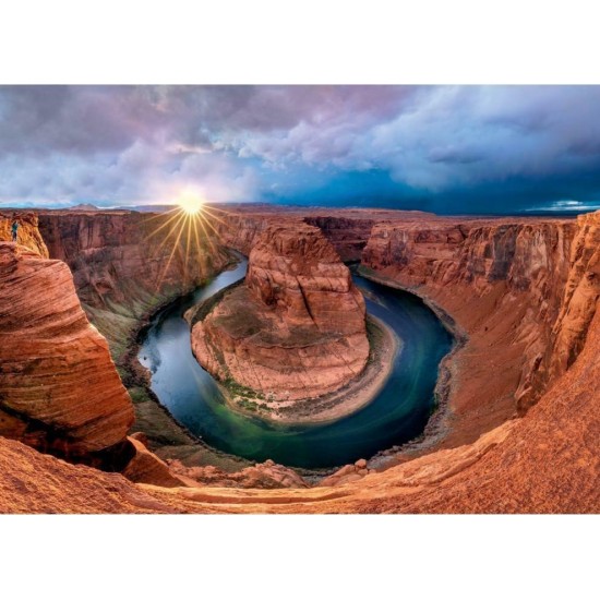 Puzzle Glen Canyon, Horseshoe Bend on the Colorado River (58952)
