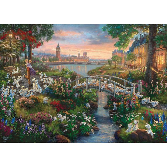 Puzzle  Kinkade Disney  Τα 101 σκυλιά της Δαλματίας (59489)
