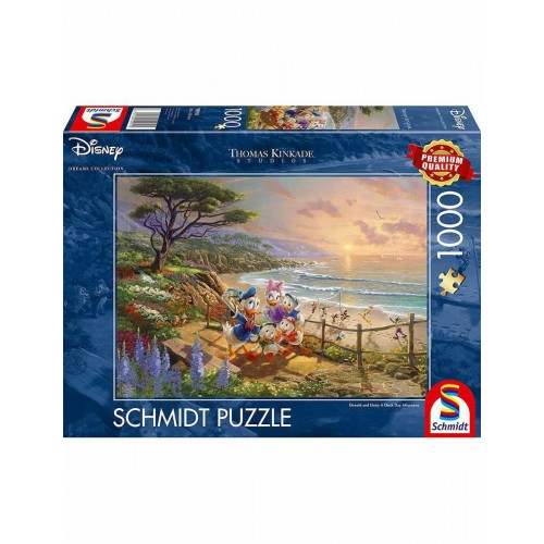 Puzzle Thomas Kinkade, Disney, Donald and Daisy on the Beach (59951)