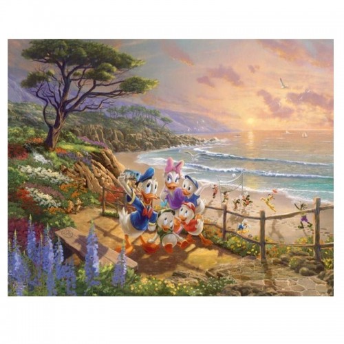 Puzzle Thomas Kinkade, Disney, Donald and Daisy on the Beach (59951)