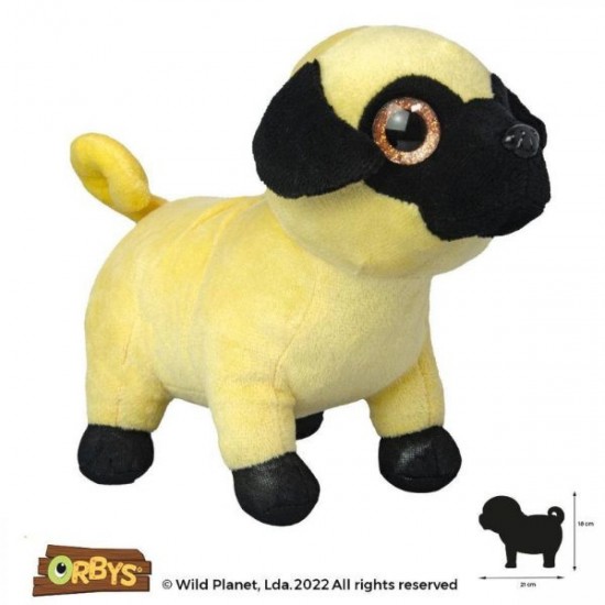 WILD PLANET  Pug 21cm (K8502)