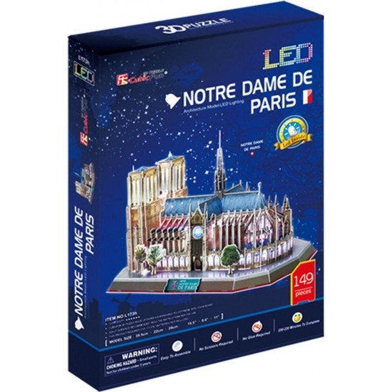 Puzzle 3D Notre Dame de Paris (L173H)