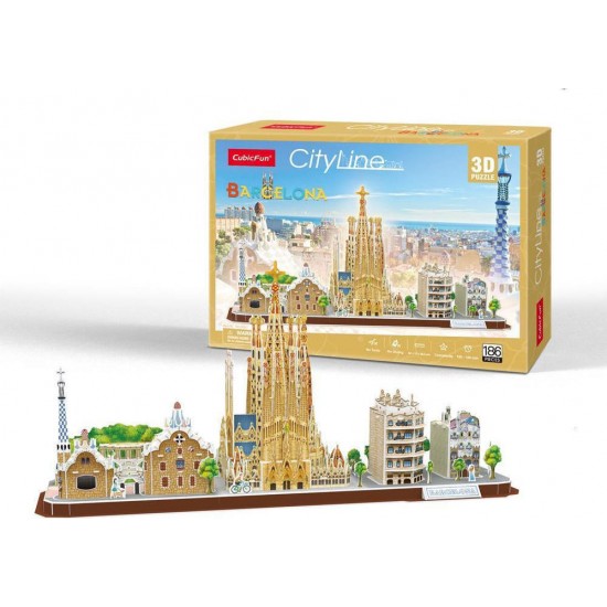 Puzzle Barcelona City Line (MC256h)