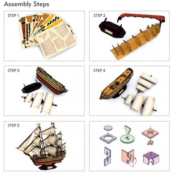 Puzzle 3D HMS Victory ( T4019h)