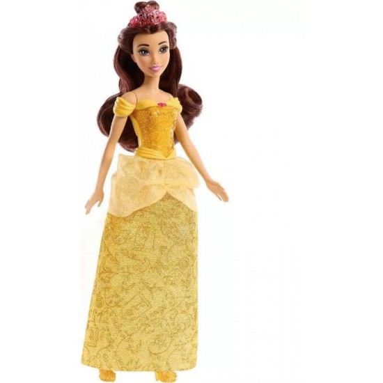 Mattel Disney Princess Belle Πεντάμορφη Βασικές Κούκλες 30 εκ. με Λαμπάδα(HLW11)
