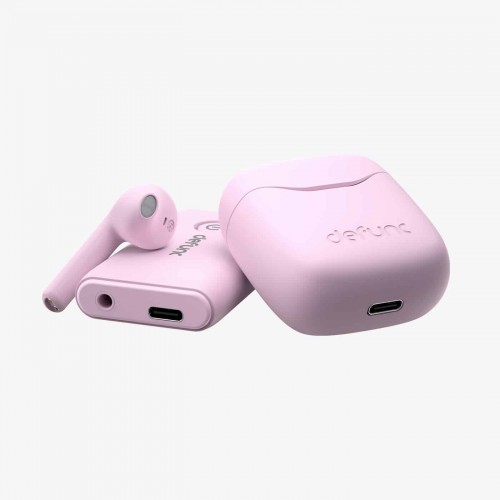 Defunc TRUE TRAVEL Kit Bluetooth 5.3 Ασύρματα True Wireless Ακουστικά με θήκη (Ροζ) (D4235)