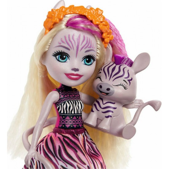 Mattel Enchantimals Zadie Zebra Και Ζωάκι Φιλαράκι (FNH22/GTM27)