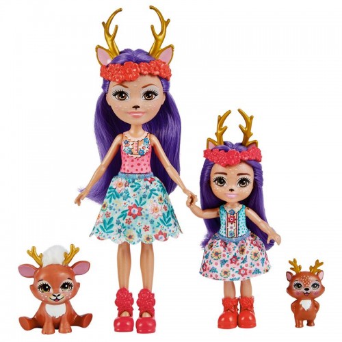 Mattel Enchantimals Κούκλα Και Αδερφάκι Danessa Deer And Sprint (HCF79/HCF80)
