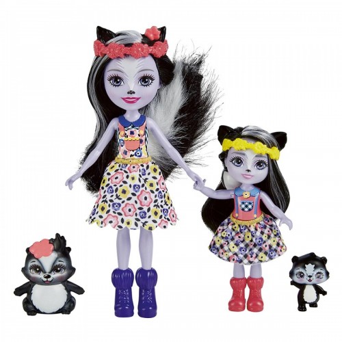 Mattel Enchantimals Sage Skunk, Caper Sabella Skunk & Stiper (HCF79/HCF82)