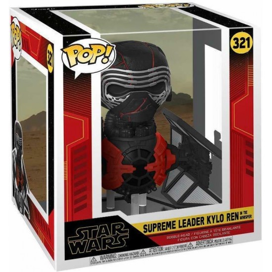 Funko Pop! Deluxe: Star Wars Ep 9 - Supreme Leader Kylo Ren In The Whisper #321 Bobble-Head Vinyl Figure