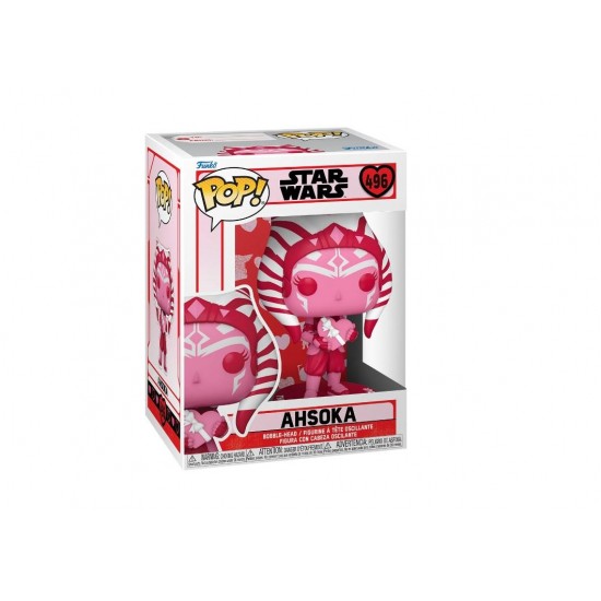 Funko Pop! Star Wars: Valentines S2 - Ahsoka #496 Bobble-Head Vinyl Figure