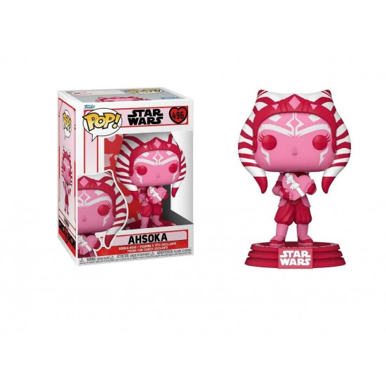 Funko Pop! Star Wars: Valentines S2 - Ahsoka #496 Bobble-Head Vinyl Figure