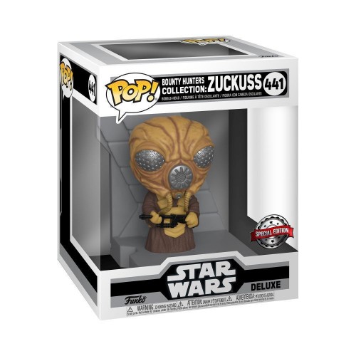 Funko Pop! Deluxe: Star Wars Bounty Hunters Collection - Zuckuss (Metallic) (Special Edition) #441 Bobble-Head Vinyl Figure (071847)