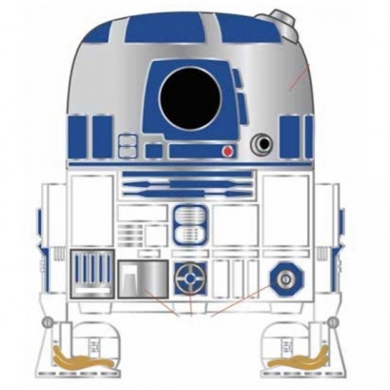Funko Pop! Disney: Star Wars - R2-D2 #21 Large Enamel Pin (STPP0026)