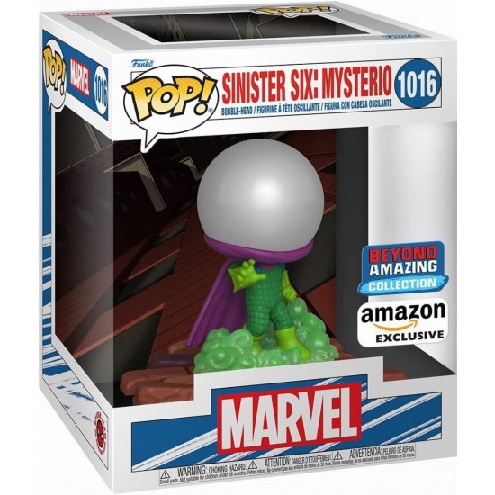 Funko Pop! Deluxe: Marvel Sinister Six: Mysterio (Amazon Exclusive) #1016 Bobble-Head Vinyl Figure (073292)