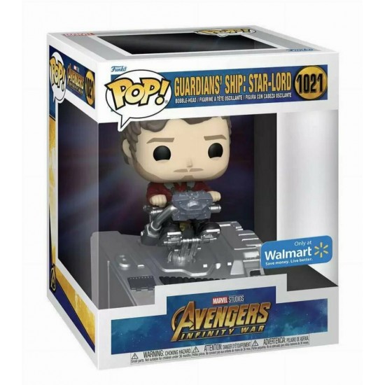 Funko Pop! Deluxe: Marvel Avengers Infinity War - Guardians' Ship: Star-Lord (Special Edition) #1021 Bobble-Head Vinyl Figure (073702)