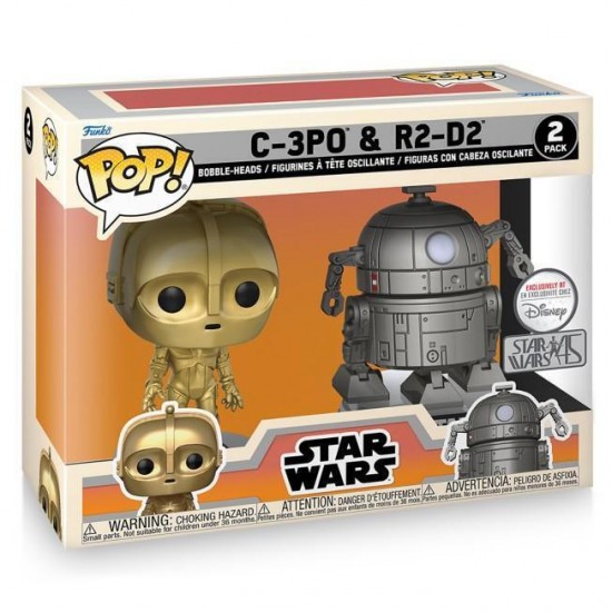Funko Pop! Disney: Star Wars Concept - C-3PO & R2-D2  (Exclusively at Disney) 2-Pack Bobble-Heads Vinyl Figures (073825)