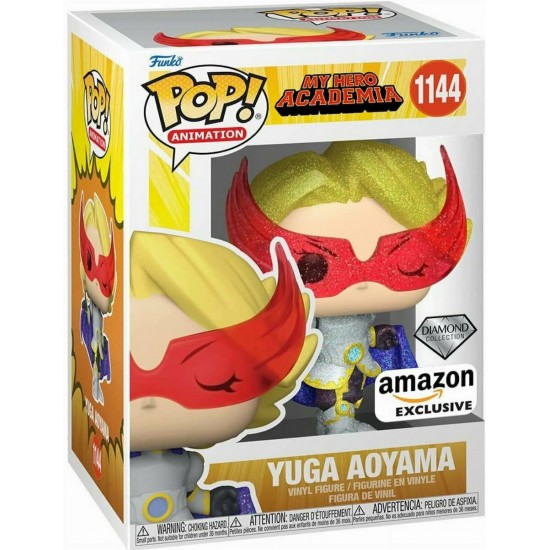 Funko Pop! Animation: My Hero Academia S9 - Yuga Aoyama (Glitter) (Diamond Collection) (Amazon Exclusive) #1144 Vinyl Figure (074821)