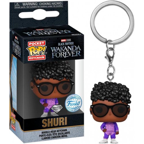 Funko Pocket Pop! Marvel Black Panther Wakanda Forever - Shuri Bobble-Head Vinyl Figure Keychain (078866)