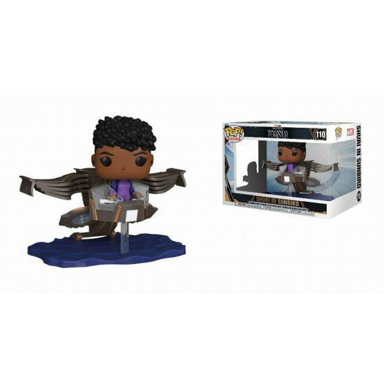 Funko Pop! Rides Super Deluxe: Marvel Black Panther Wakanda Forever - Shuri in Sunbird #110 Bobble-Head Vinyl Figure (078868)