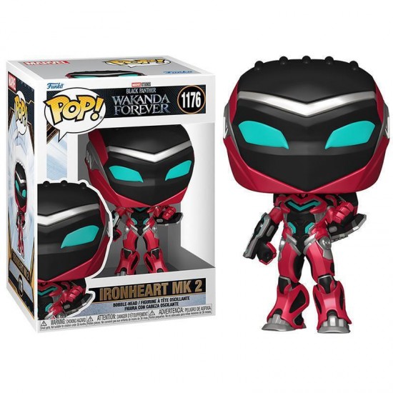 Funko Pop! Marvel: Black Panther Wakanda Forever - Iron Heart MK 2 #1176 Bobble-Head Vinyl Figure (078875)