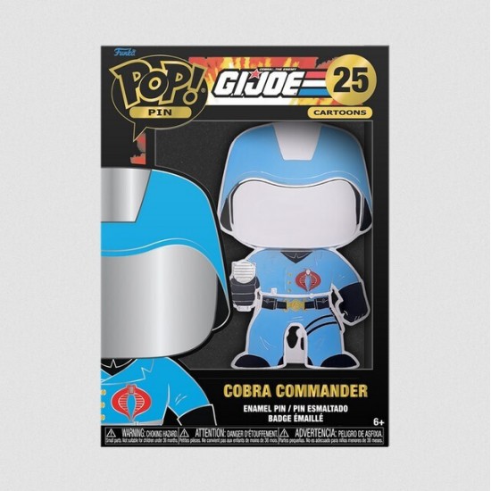 Funko Pop! Cartoons Pin: GI Joe - Cobra Commander #25 Large Enamel Pin (GIJPP0002) (081036)