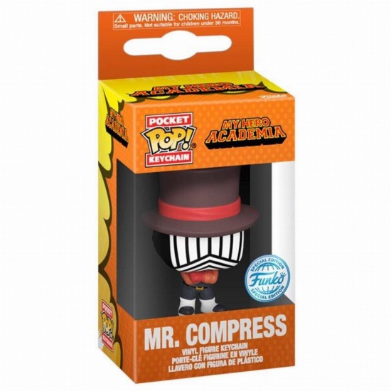 Funko Pocket Pop!: My Hero Academia - Mr. Compress (Hideout) Vinyl Figure Keychain (081704)