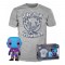 Funko Pop! & Tee (Adult): Marvel Guardians of the Galaxy Volume 3 - Drax (Blacklight) (Special Edition) Vinyl Figure and T-Shirt (XL) (082443)