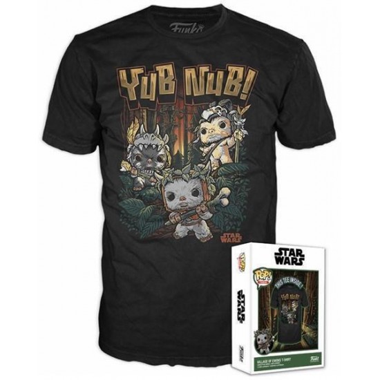 Funko Boxed Tees: Disney Star Wars Return of the Jedi - Village of Ewoks (S) (082472)