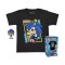 Funko Pocket Pop! & Tee (Child): Sonic (Flocked) Vinyl Figure and T Shirt (L) (082490)