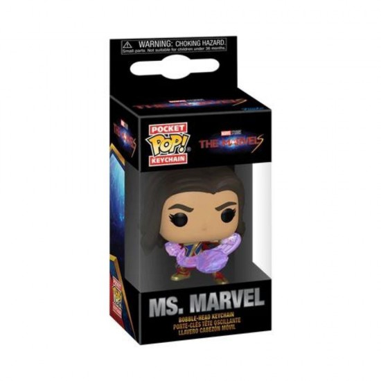 Funko Pocket Pop!: The Marvels - Ms. Marvel Bobble-Head Vinyl Figure Keychain (083165)