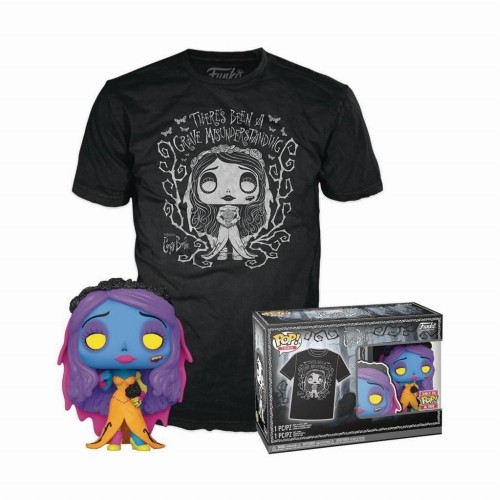 Funko Pop! & Tee (Adult): Tim Burton's Corpse Bride - Emily (Blacklight) Vinyl Figure and T-Shirt (M) (083653) Funko Pop! & Tee (Adult): Tim Burton's Corpse Bride - Emily (Blacklight) Vinyl Figure and T-Shirt (M) (083653)