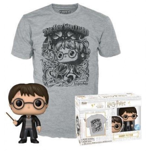 Funko Pop! & Tees (Adult): Harry Potter - Harry Potter Vinyl Figure and T-Shirt (S) (083665) Funko Pop! & Tees (Adult): Harry Potter - Harry Potter Vinyl Figure and T-Shirt (S) (083665)