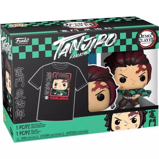 Funko Boxed Tee: Demon Sleyer - Tanjiro with Wisteria (XL) (085046)
