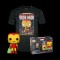 Funko Pop! Tees (Adult): Marvel - Holiday Iron Man (Glows in the Dark) Vinyl Figure & T-Shirt (XL) (086423)