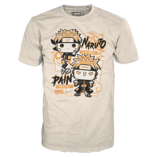 Funko Boxed Tee: Naruto Shippuden - Naruto vs Pain T-Shirt (M) (086429)