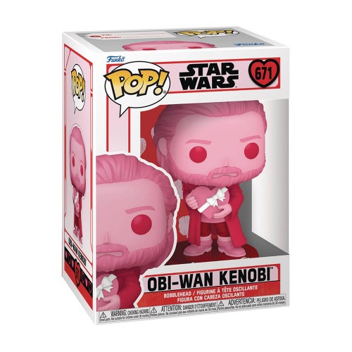 Funko Pop! Disney Star Wars: Valentines S4 - Obi-Wan Kenobi #671 Bobble-Head Vinyl Figure (087693) Funko Pop! Disney Star Wars: Valentines S4 - Obi-Wan Kenobi #671 Bobble-Head Vinyl Figure (087693)