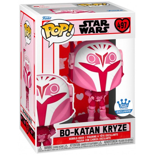 Funko Pop! Disney Star Wars: Valentines S4 - Bo-Katan Kryze #497 Bobble-Head Vinyl Figure (087697)