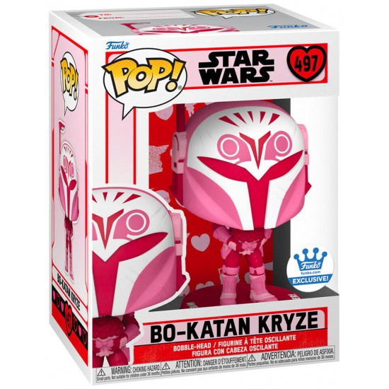 Funko Pop! Disney Star Wars: Valentines S4 - Bo-Katan Kryze #497 Bobble-Head Vinyl Figure (087697)