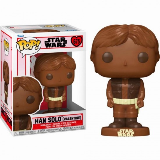 Funko Pop! Disney: Star Wars Valentine's Day 2024 - Han Solo (Valentine Chocolate) #675 Bobble-Head Vinyl Figure (087706)